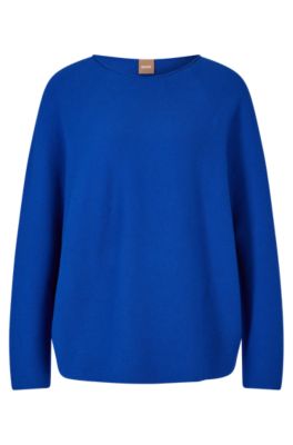 BOSS by HUGO BOSS Pullover in Blau Damen Bekleidung Pullover und Strickwaren Rollkragenpullover 