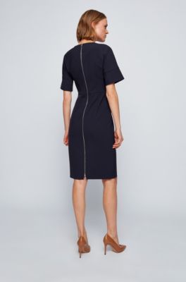 hugo boss blue dress