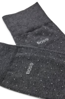 BOSS - Regular-length socks in a mercerised-cotton blend