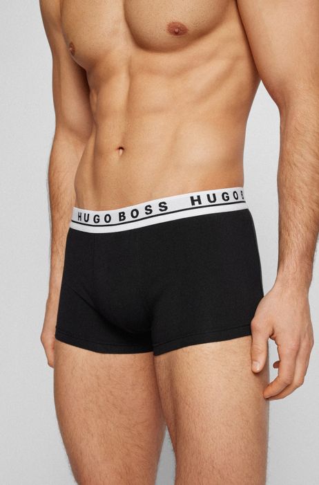 Hugo Boss Men's 3-Pack Stretch Cotton Regular Fit Trunks 