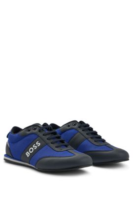 Hugo Boss Lighter Lowp Logo 50397587 401 Mens Trainers Dark Blue Sneakers 