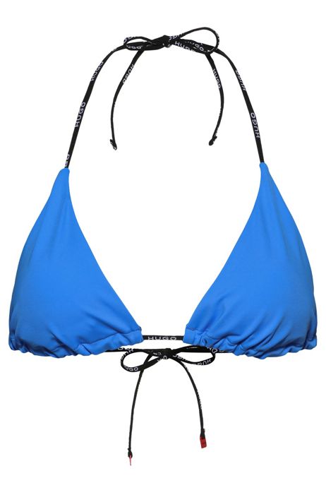 Top bikini a triangolo con loghi stampati HUGO BOSS Donna Sport & Swimwear Costumi da bagno Bikini Bikini a Triangolo 