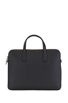 Boss leather clearance briefcase