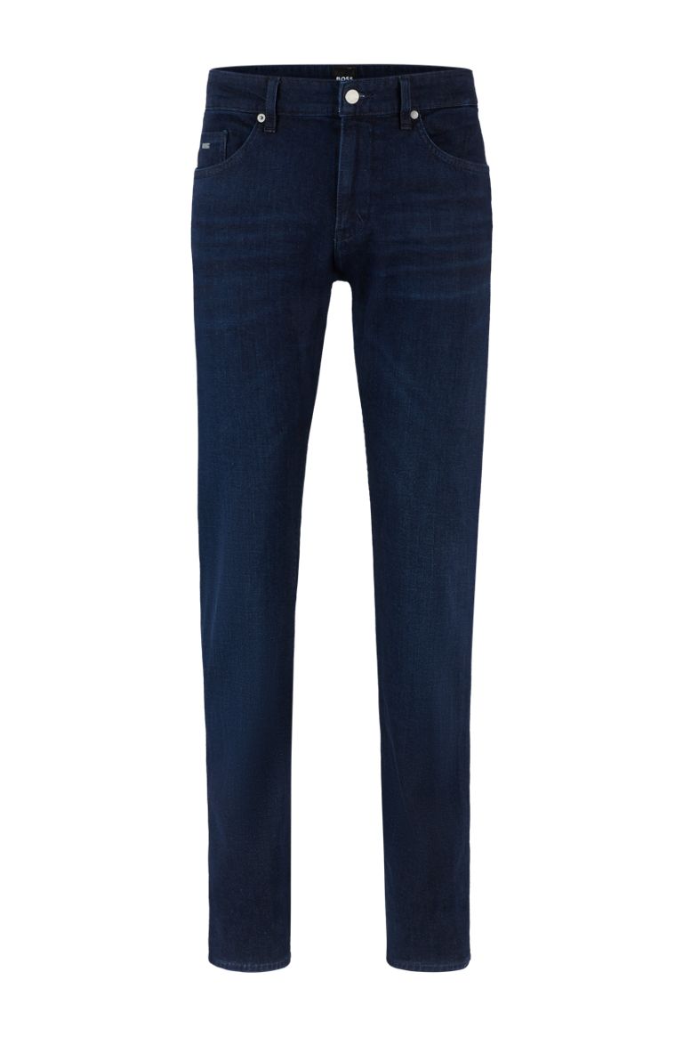 hugoboss.com | Slim-fit jeans in blue Italian super-soft denim