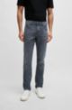 Slim-fit jeans van superzacht grijs Italiaans denim, Grijs