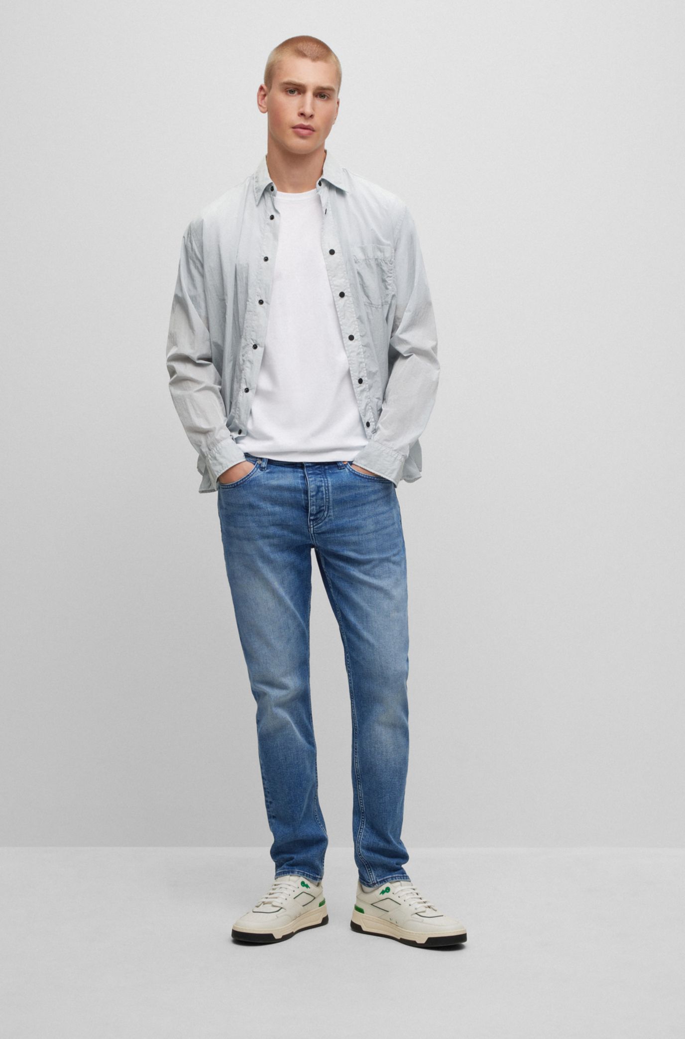 Hugo boss hot sale tapered fit