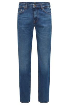 BOSS Regular fit jeans in blue comfort stretch denim