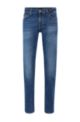 Blaue Regular-Fit Jeans aus komfortablem Stretch-Denim, Dunkelblau