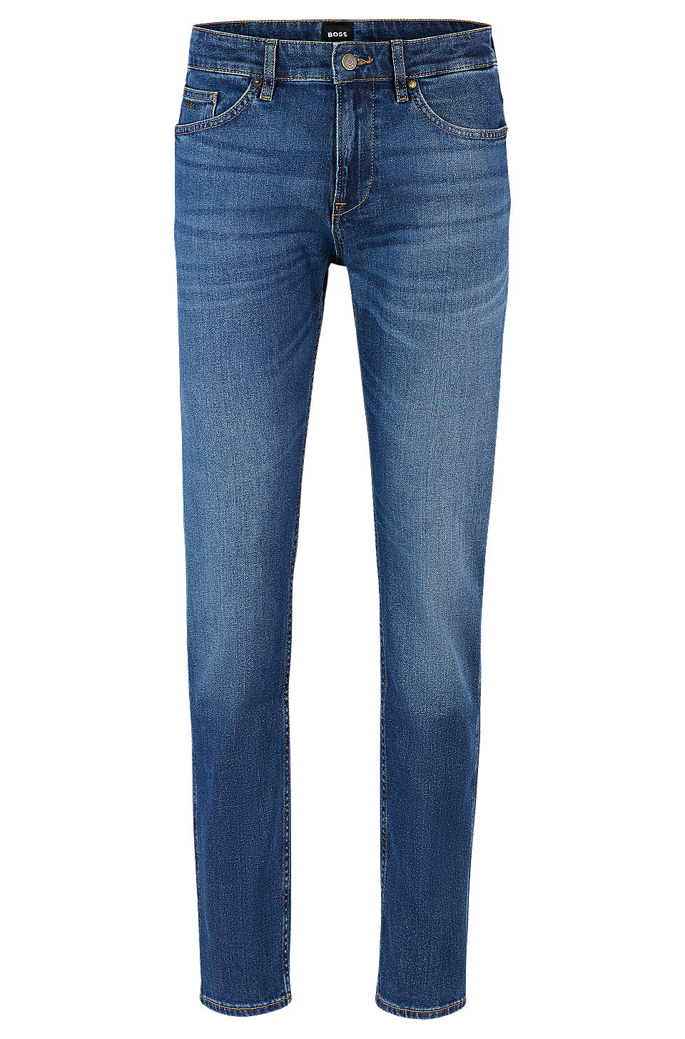 BOSS - Blaue Slim-Fit Jeans aus bequemem Stretch-Denim