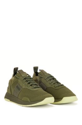 khaki sock trainers