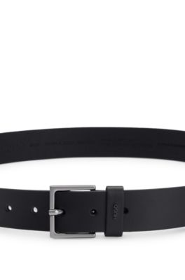 L&auml;derb&auml;lte med logga p&aring; h&auml;llan, Svart