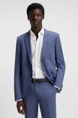 Leren riem met logoletters op de lus, Zwart