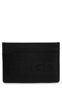 HUGO - レザーカードホルダー エンボスロゴ