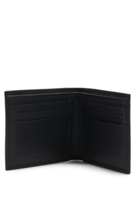 BOSS Grainedleather wallet with embossed logo