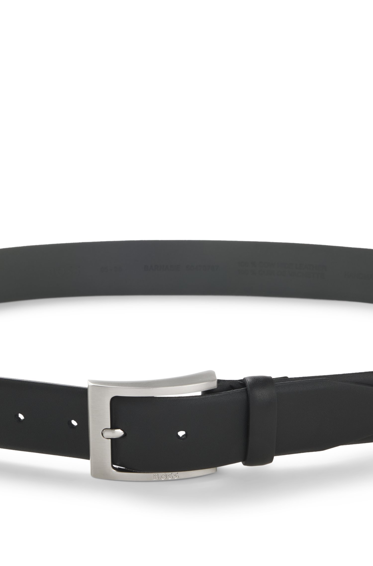 Boss Nappa-leather belt with pin buckle skärp & hängslen herr – bild 3