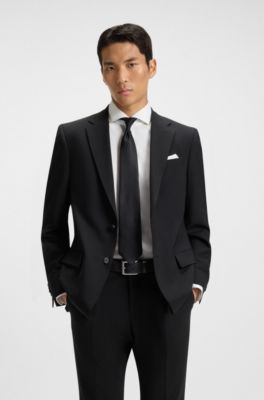 Nappa-leather belt with pin buckle, Black