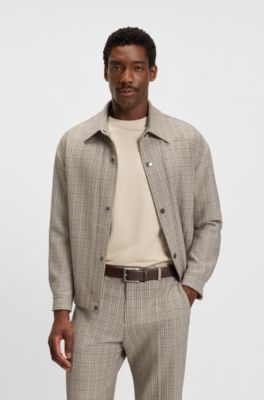 Nappa-leather belt with pin buckle, Brown