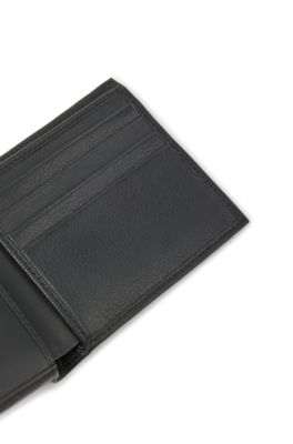 BOSS - Cartera de piel con un suave acabado mate micrograno