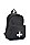 网虫徽标印花款可再生材料背包,  001_Black