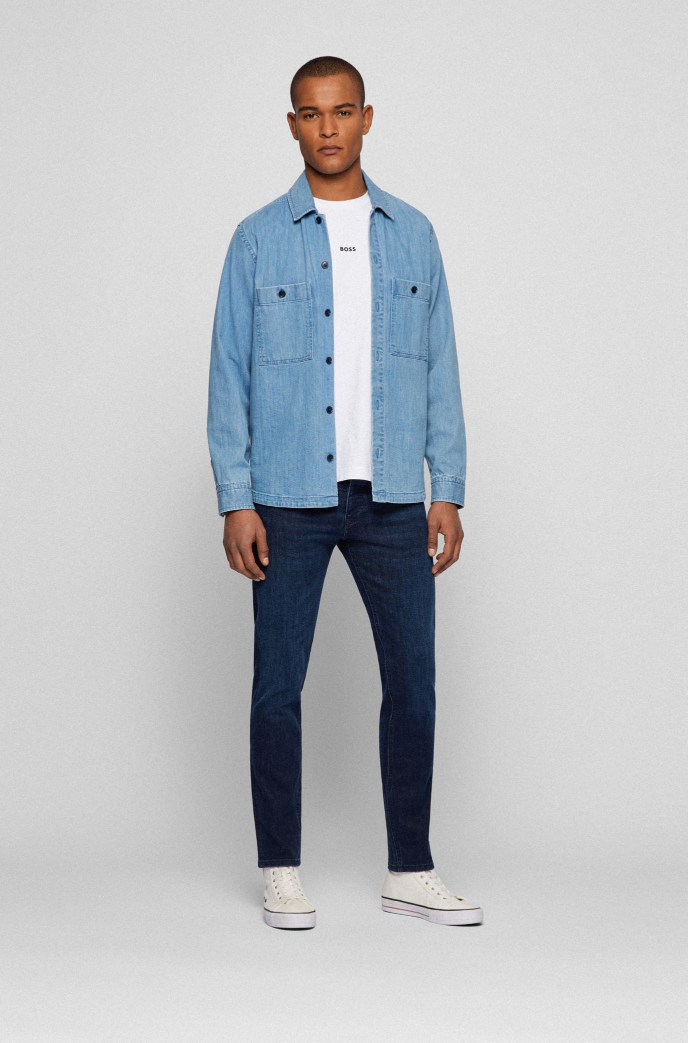 Hugo boss tapered clearance fit jeans