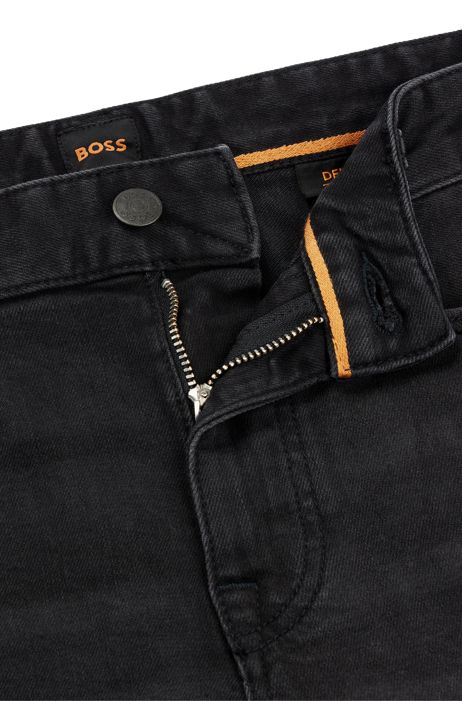 Andes litteken Geroosterd BOSS - Slim-fit jeans in grey super-stretch denim