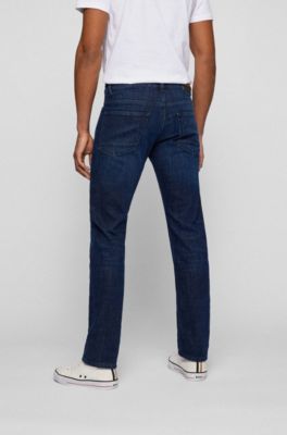 BOSS - Blaue Slim-Fit Jeans aus Super-Stretch-Denim