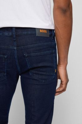 BOSS - Blaue Slim-Fit Jeans aus komfortablem Stretch-Denim