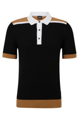 hugo boss black and gold polo
