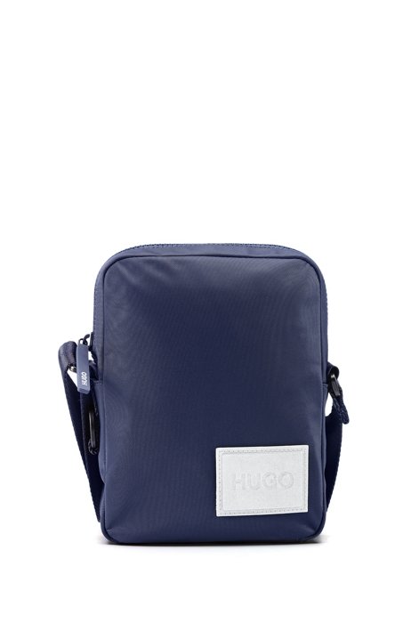 Reporter bag with decorative reflective logo patch, Dark Blue