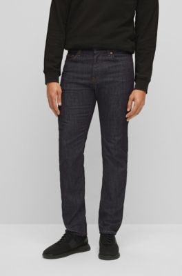 BOSS - レギュラーフィットジーンズ ブルー ストレッチデニム