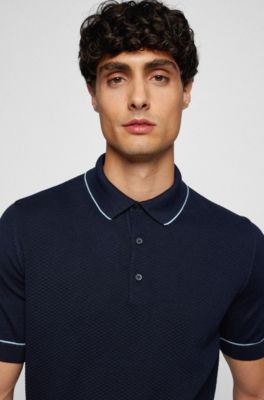 hugo boss silk polo shirt