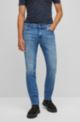 Vaqueros regular fit de cómodo denim elástico azul, Azul