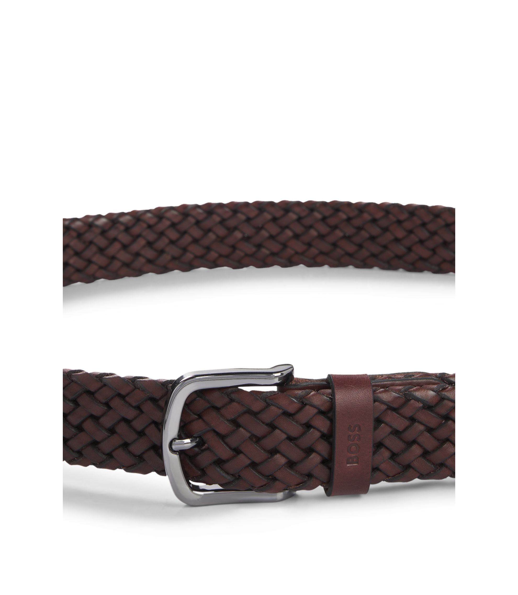 BOSS コントラストカラーディテール＆レザートリム ウーブンベルト BOSS コントラストカラーディテール＆レザートリム ウーブン