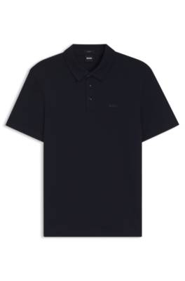Boss Slim-fit polo shirt in interlock cotton pikéer herr – bild 4