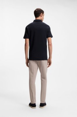 Boss Slim-fit polo shirt in interlock cotton pikéer herr – bild 3