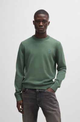 Sweater BOSS Men color Green