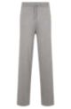 Knitted tracksuit bottoms in an organic-cotton blend, Grey