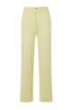 Knitted tracksuit bottoms in an organic-cotton blend, Light Yellow