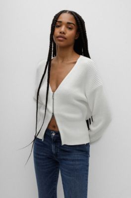 white cotton summer cardigan