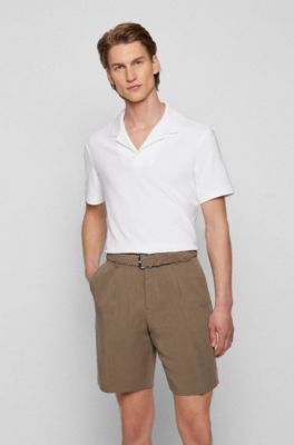 cotton towelling polo shirt