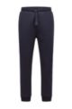 Cotton-blend tracksuit bottoms with binding and branding, Dark Blue