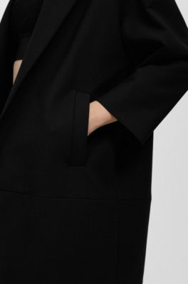 black formal coat