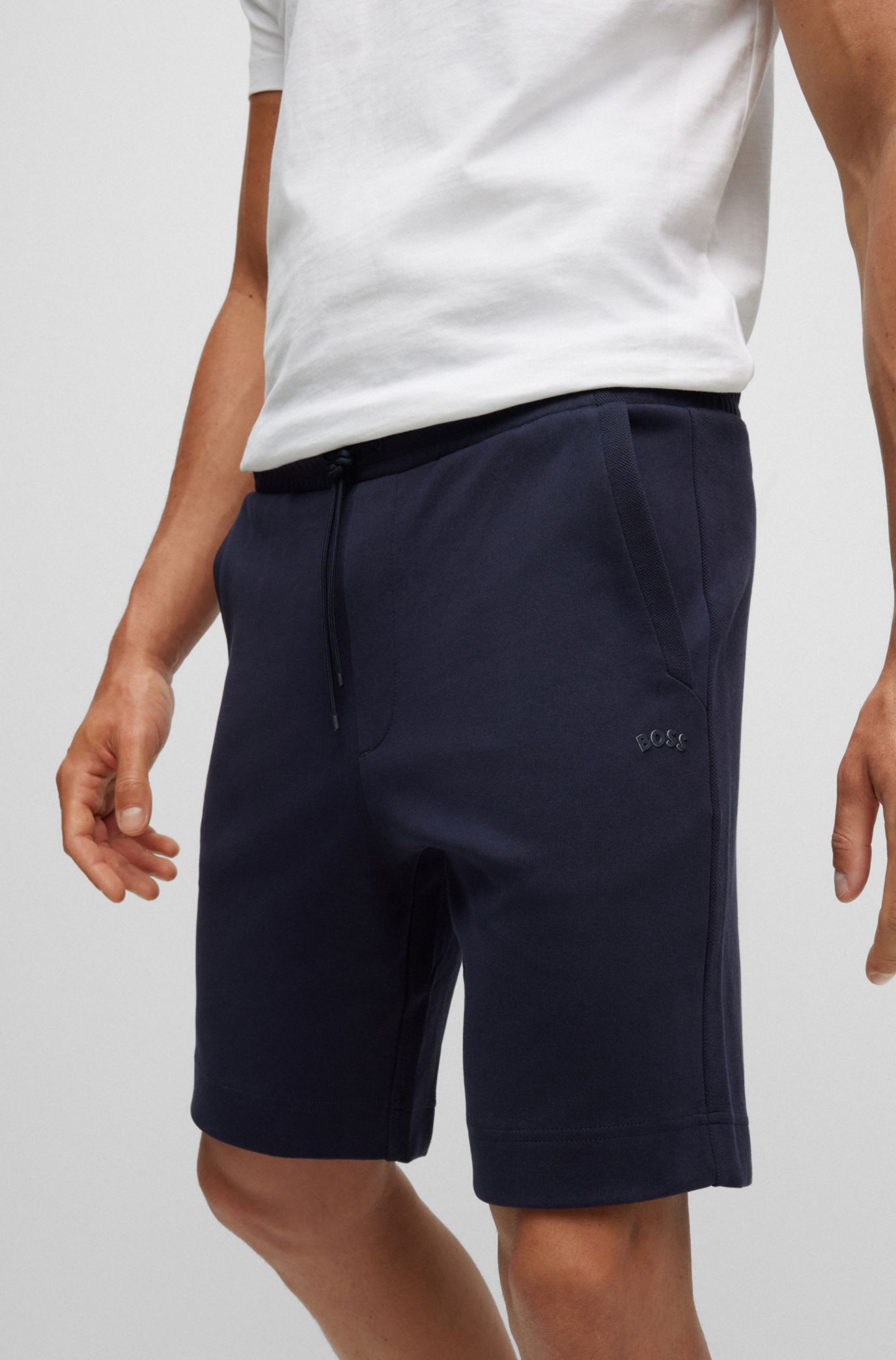 Hugo boss shorts tracksuit hot sale