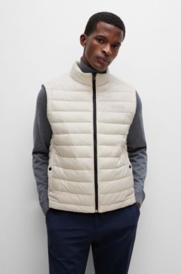BOSS Packable gilet with tonal logo