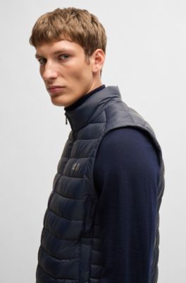 BOSS Packable gilet with tonal logo
