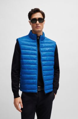 BOSS Packable gilet with tonal logo