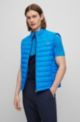 Packable gilet with tonal logo, Blue