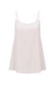 Satin camisole top with adjustable straps, light pink