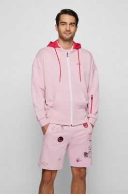 pink hugo boss jumper mens