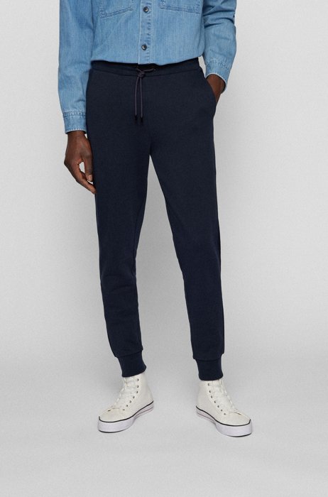 Regular-fit tracksuit bottoms with side-seam inserts, Dark Blue